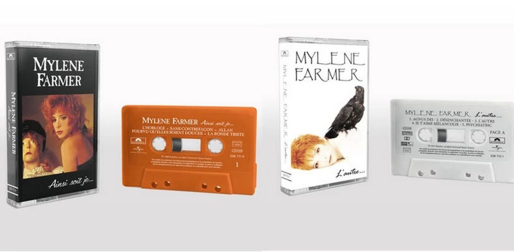 Mylène Farmer : ses quatre premiers albums réédités en vinyles et... cassettes couleurs !